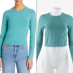 Atm Anthony Thomas Melillo Long Sleeve T-Shirt in Aqua
